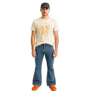 Woodland Empire Brewing Graphic Tee Cream‎ White Gildan Softstyle T-Shirt, Size